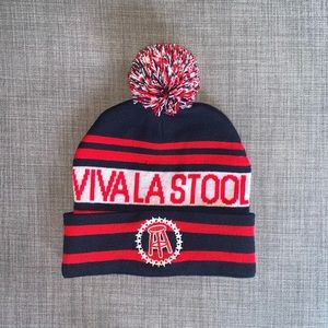 Viva La Stool Barstool Pom Beanie NWOT